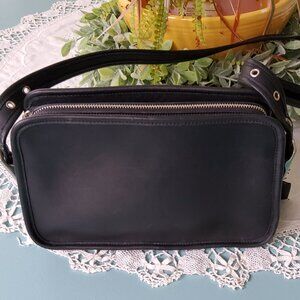 Vintage Coach 9164 Legacy East West Compartment Handbag in Black + Hangtag